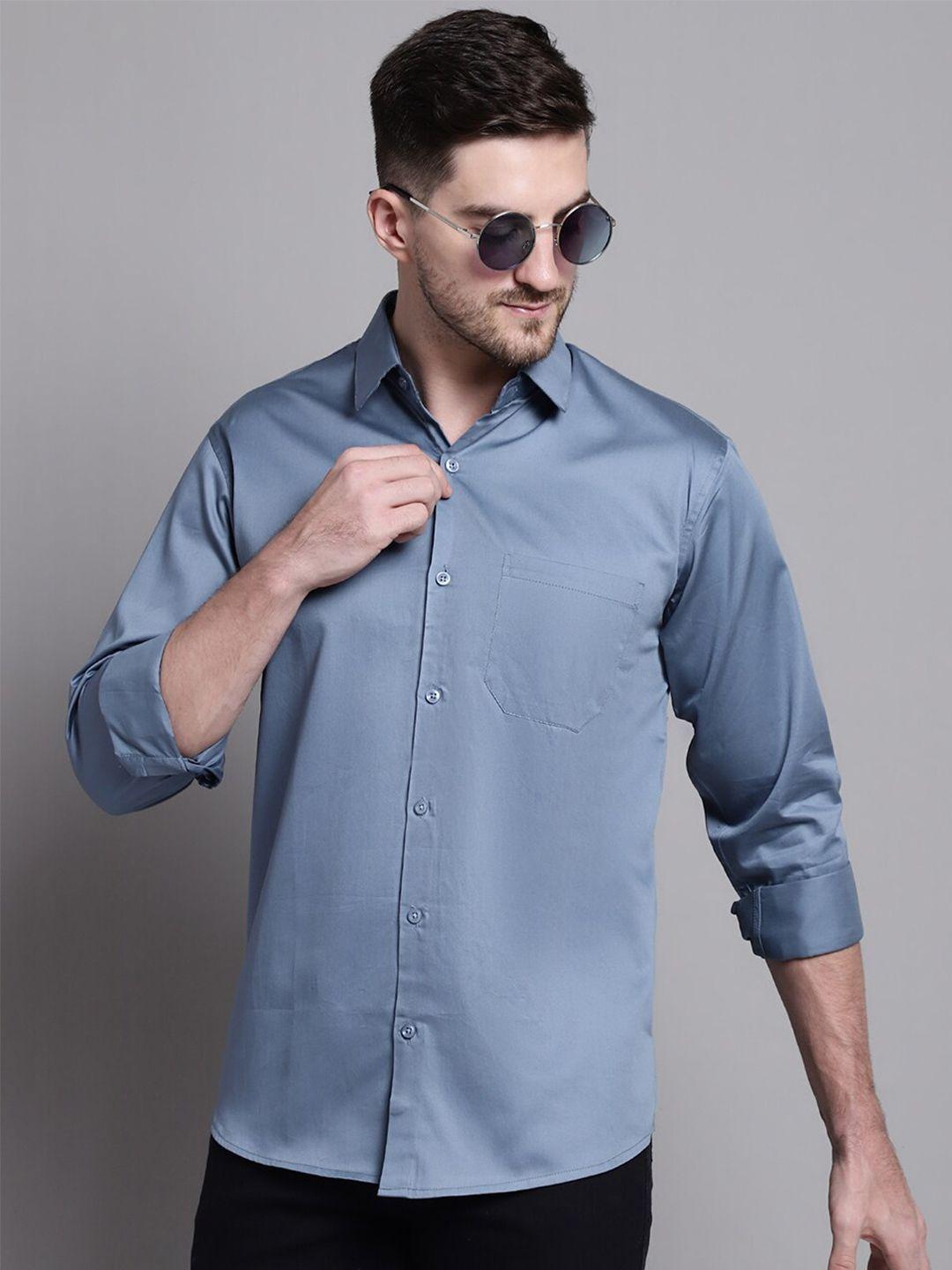 jainish spread collar classic casual shirt