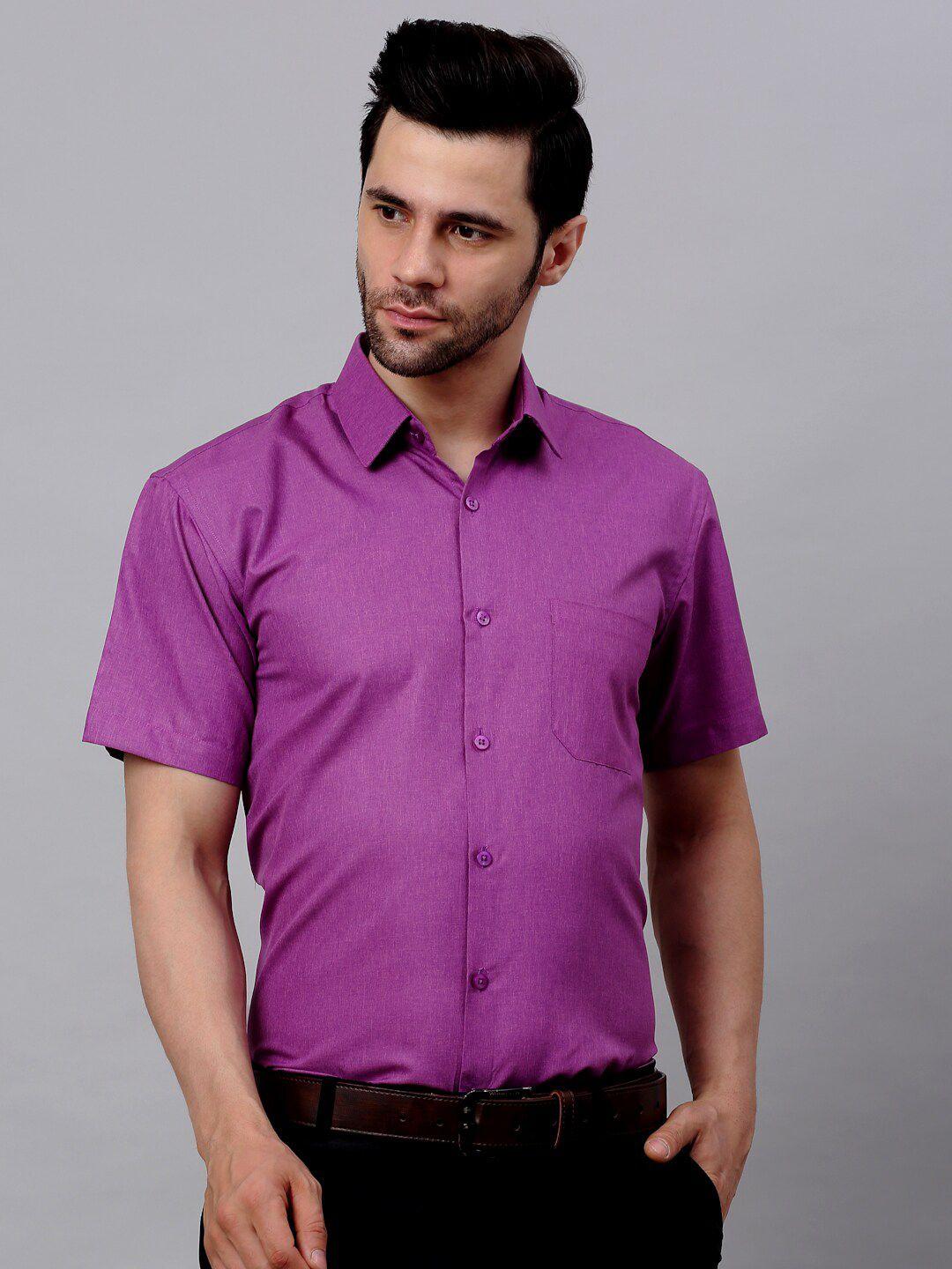 jainish spread collar classic fit pure cotton formal shirt