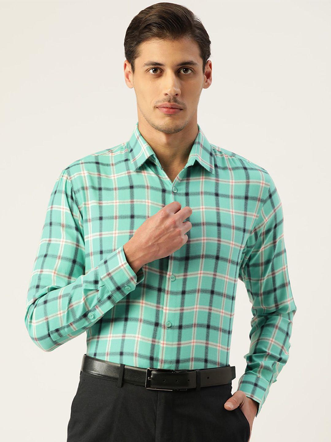 jainish tartan checks cotton formal shirt