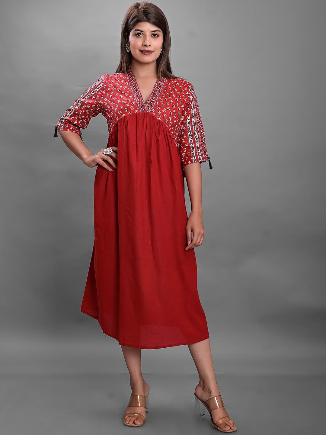 jaipur fashion mode v-neck empire tassel detail kurta
