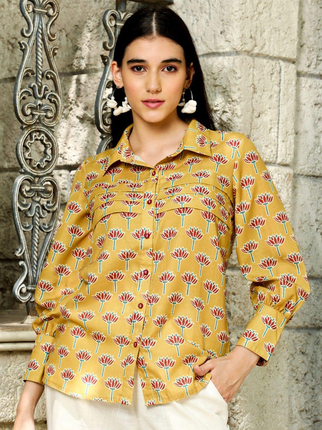 jaipur kurti comfort ethnic motif printed casual shirt