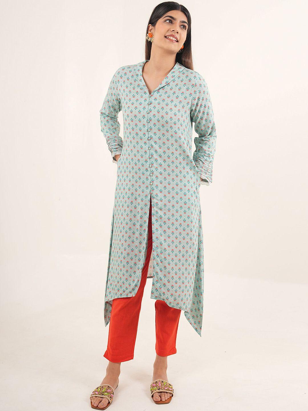 jaipur kurti ethnic motif printed kurta