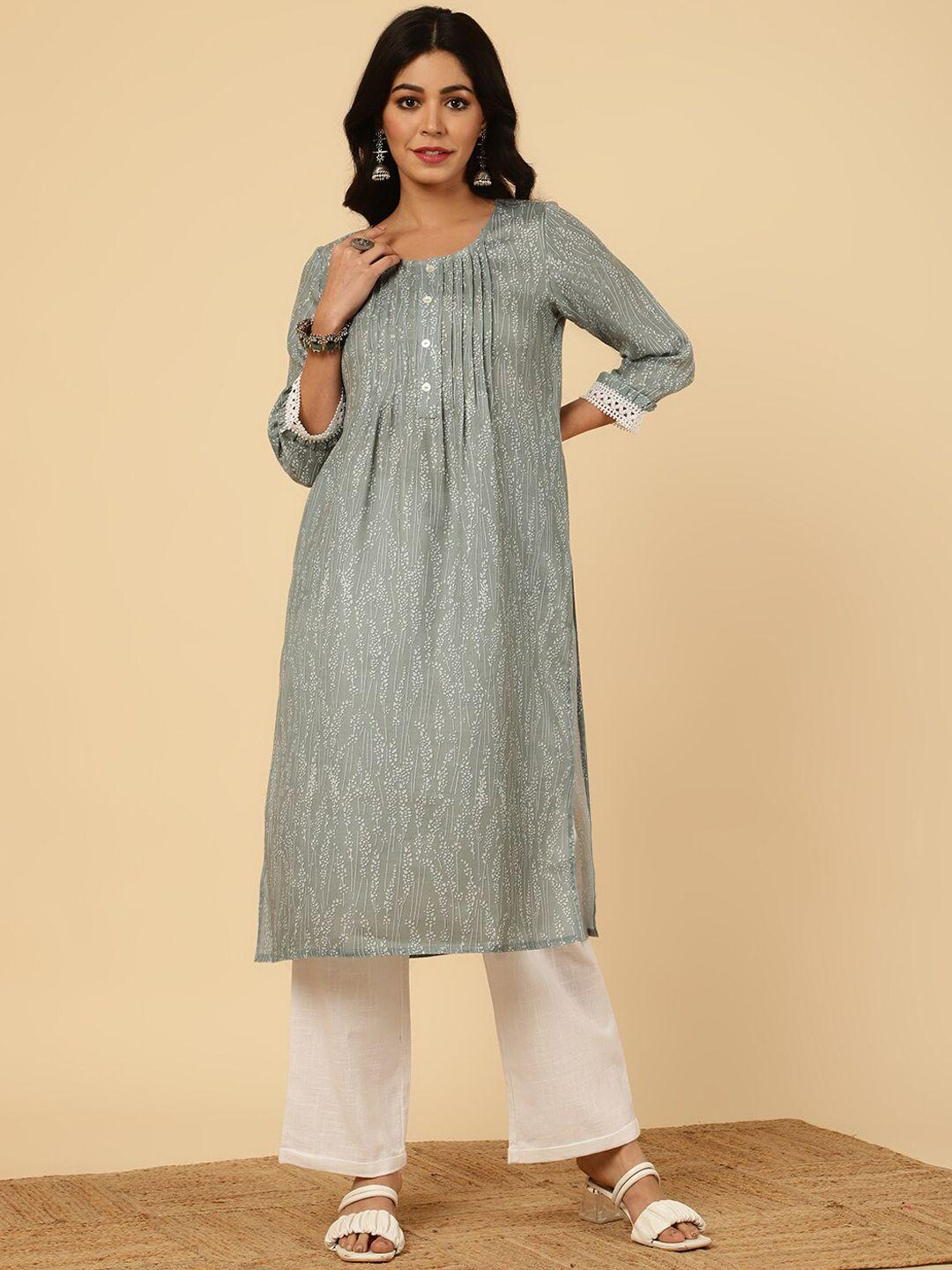 jaipur kurti floral printed kurta