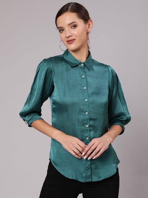 jaipur kurti green shirt