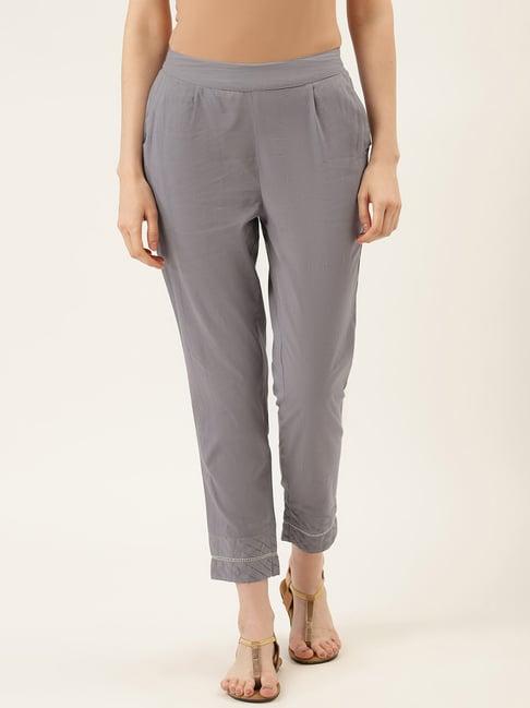 jaipur kurti grey cotton pants