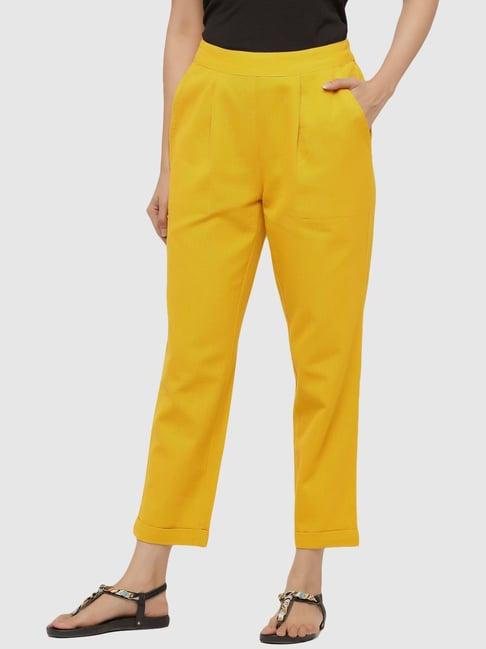jaipur kurti mustard cotton pants