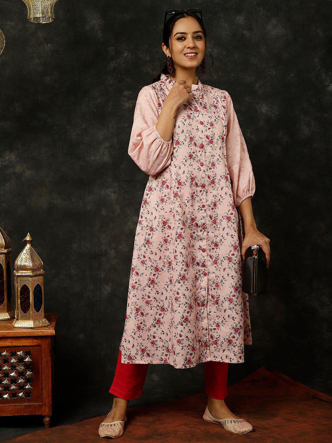 jaipur kurti women floral printed kurta