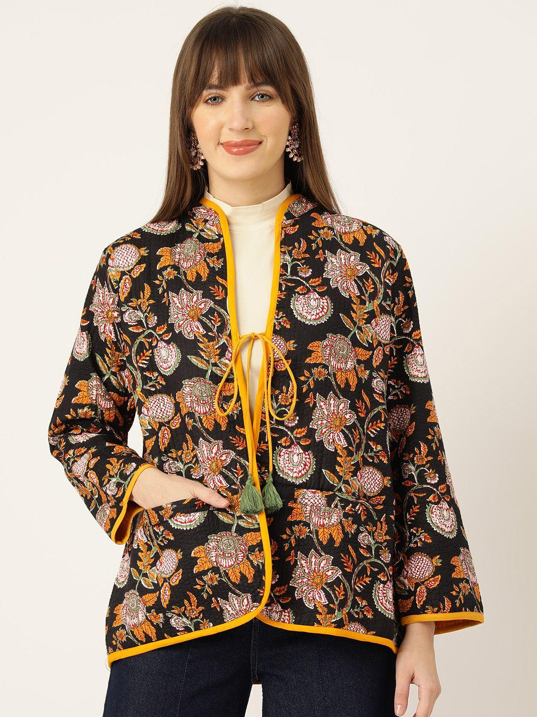 jaipur morni  floral lightweight pure cotton tailored jacket