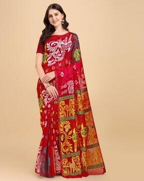 jamdani silk traditional saree