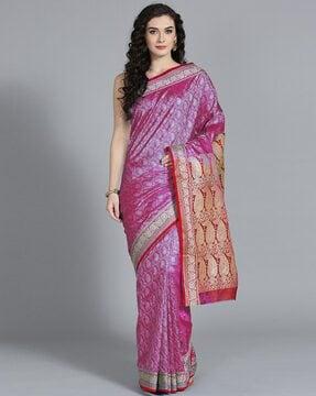 jamdani traditional saree with blouse piece