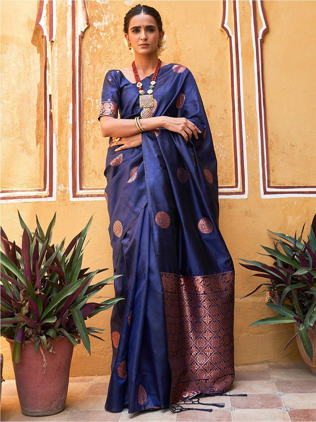 janasya ethnic motif woven design zari kanjeevaram saree