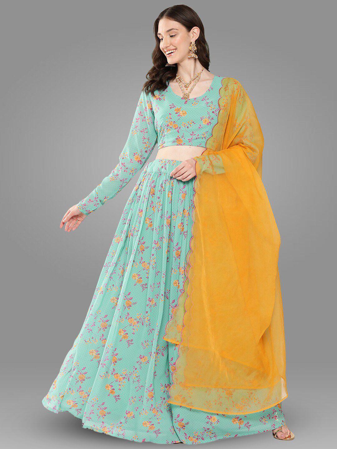 janasya printed ready to wear lehenga & blouse with dupatta