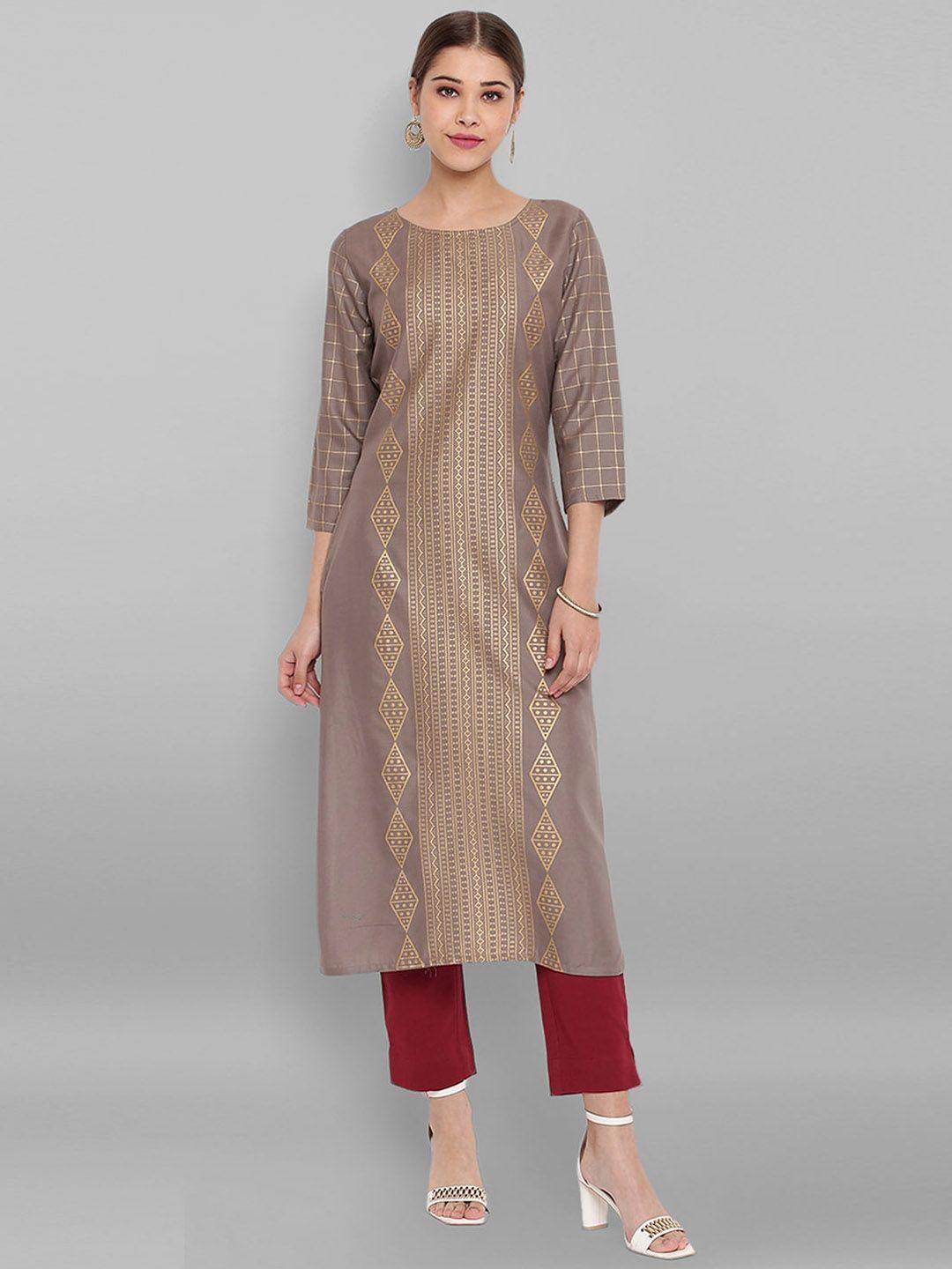 janasya striped straight kurta