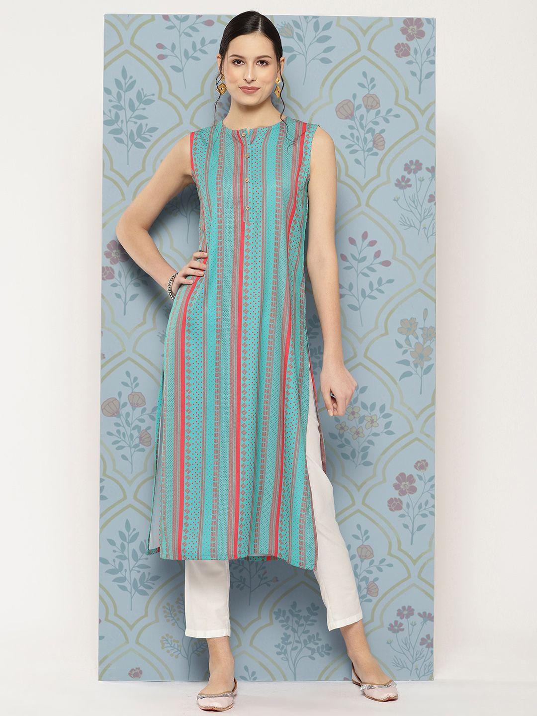 janasya women tribal printed kurta