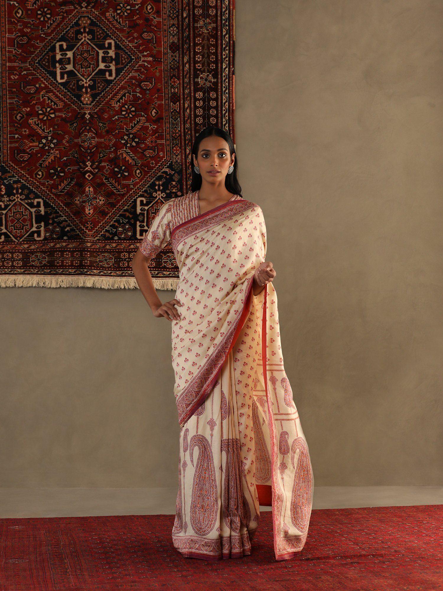 jannat saree with stitched blouse (m)