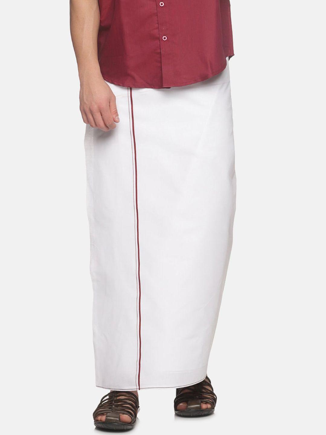 jansons men cotton dhoti with border