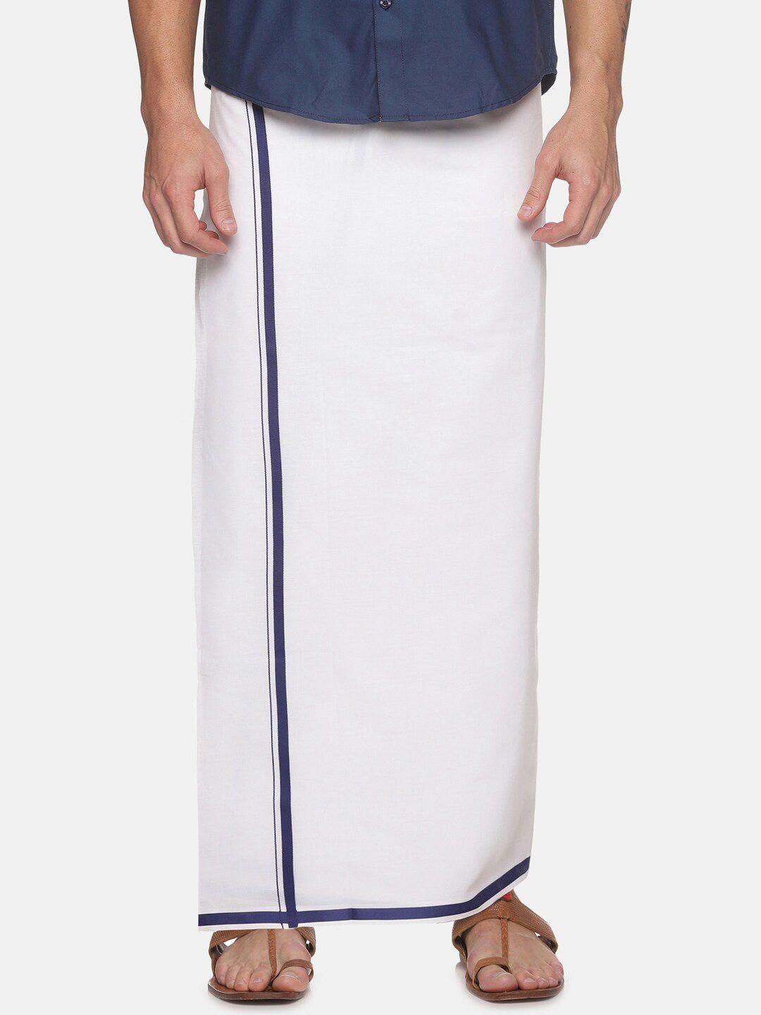 jansons men cotton dhoti with border