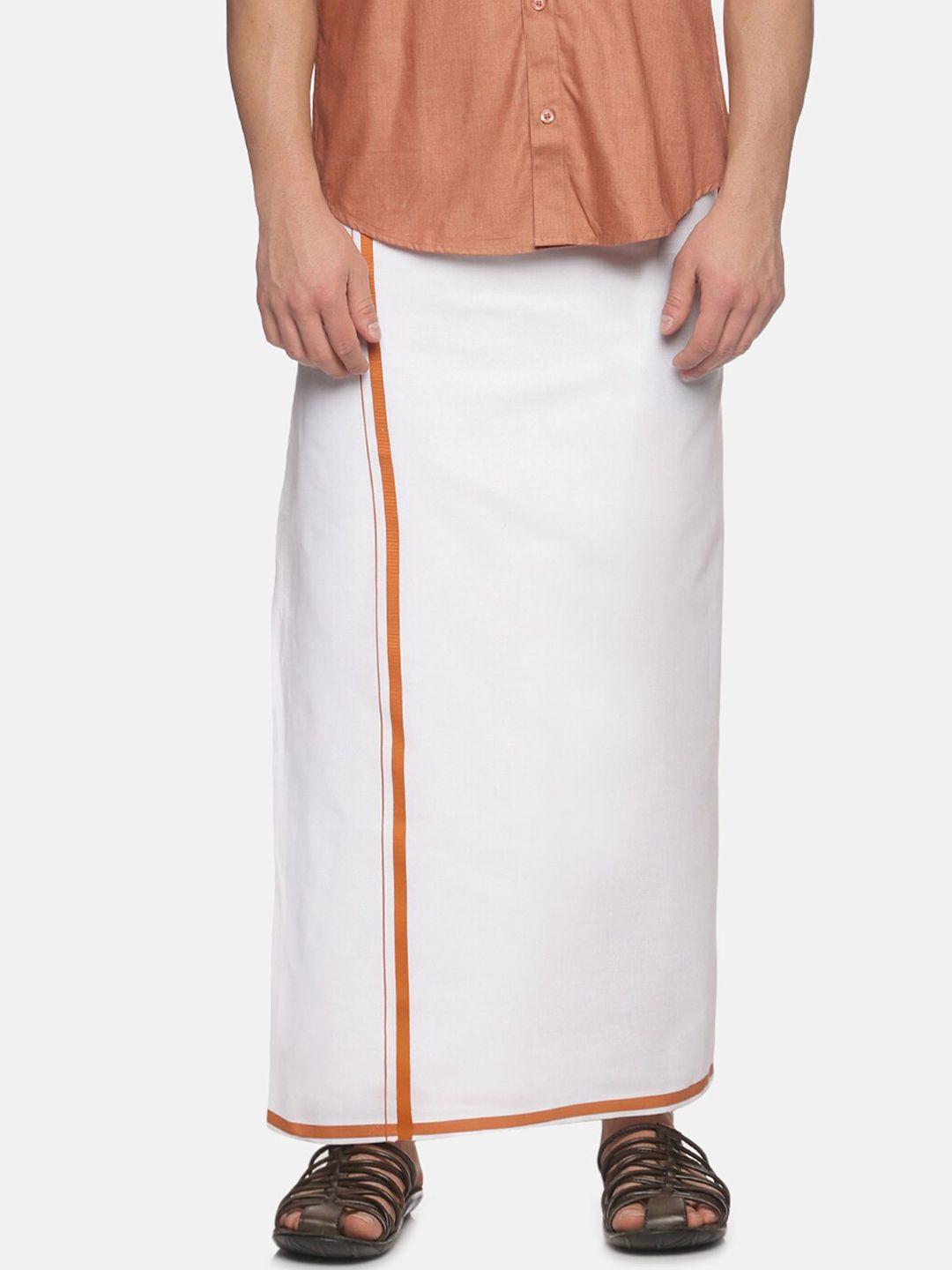 jansons men cotton dhoti with border