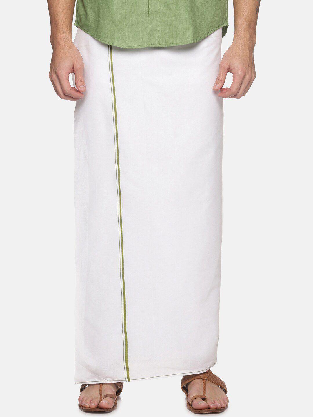 jansons men cotton dhoti with border