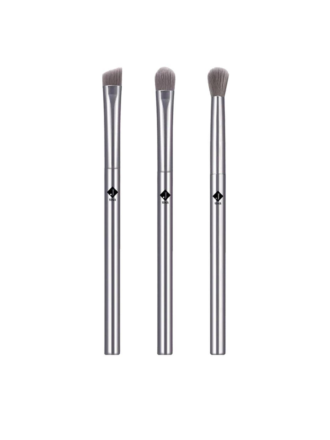jaquline usa  set of 3 silver lip-eye brush kit