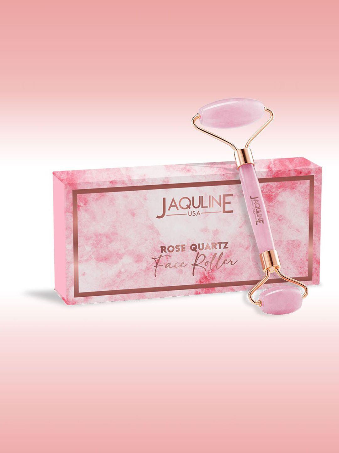 jaquline usa rose quartz jade face roller