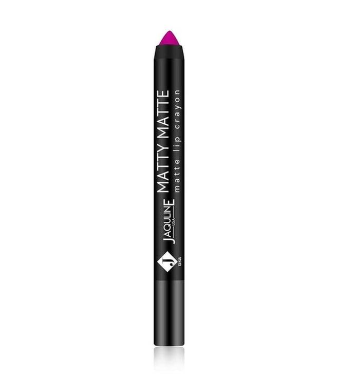 jaquline usa matty matte lip crayon pink pie 1 - 2.8 gm