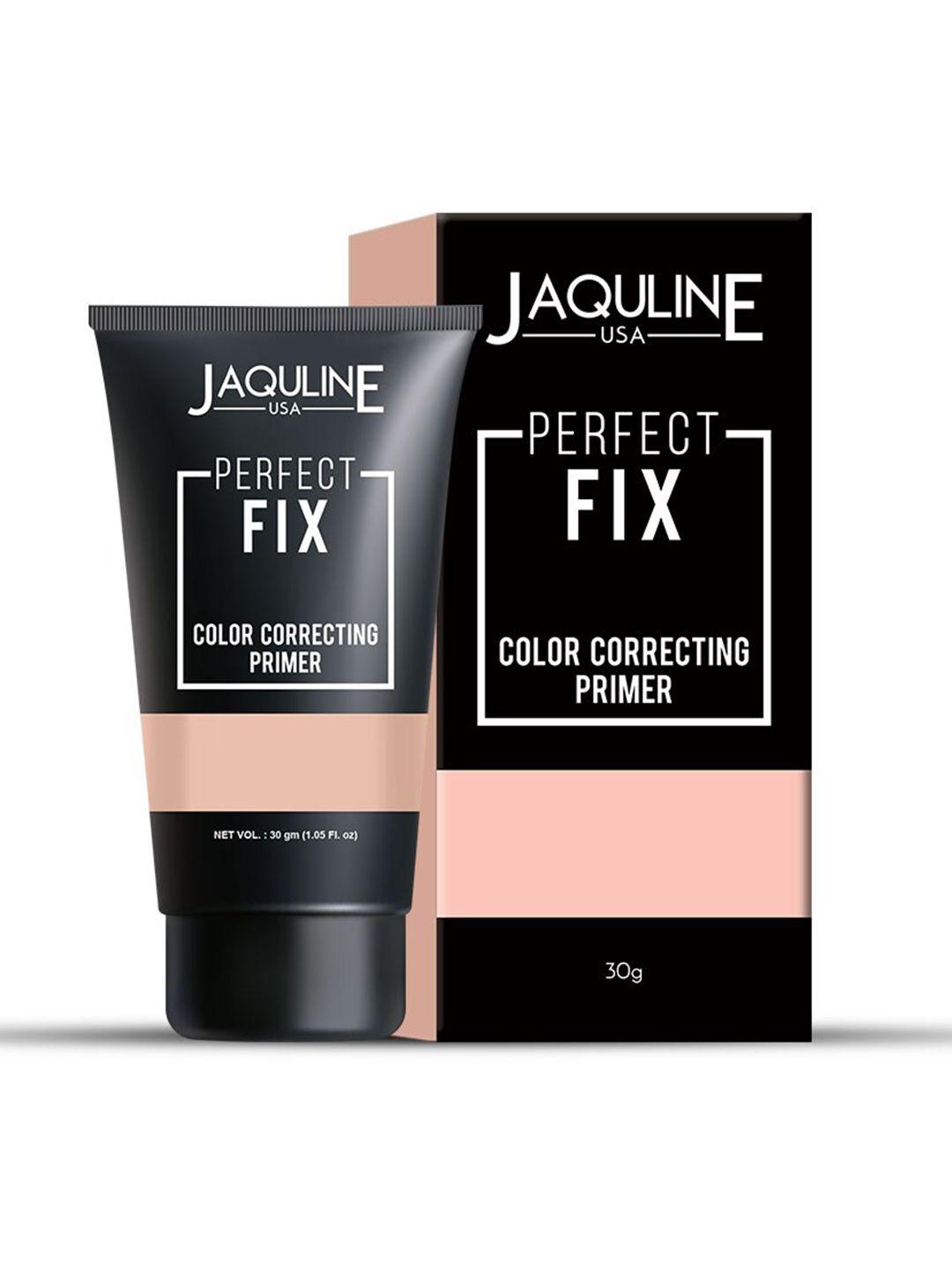 jaquline usa perfect fix color correcting primer -30gm - peach