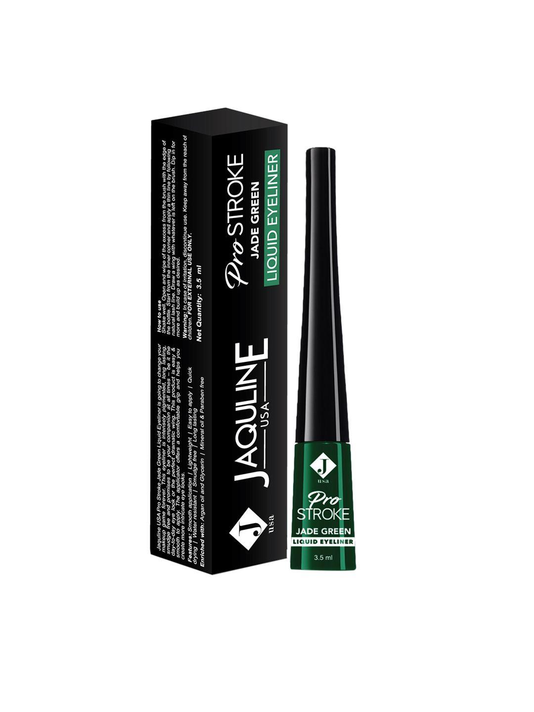 jaquline usa prostroke jade green liquid eyeliner 3.5ml