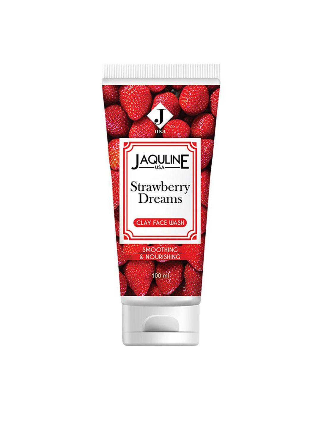 jaquline usa strawberry dreams clay face wash - 100 ml