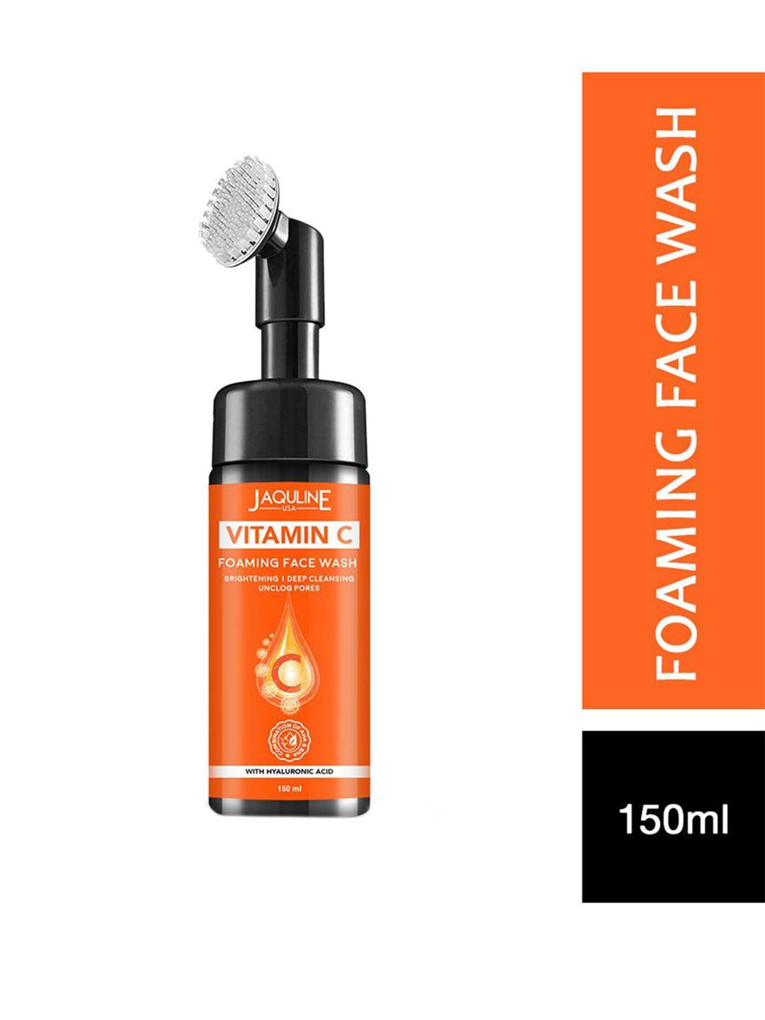 jaquline usa vitamin c foaming face wash with hyaluronic acid - 150ml