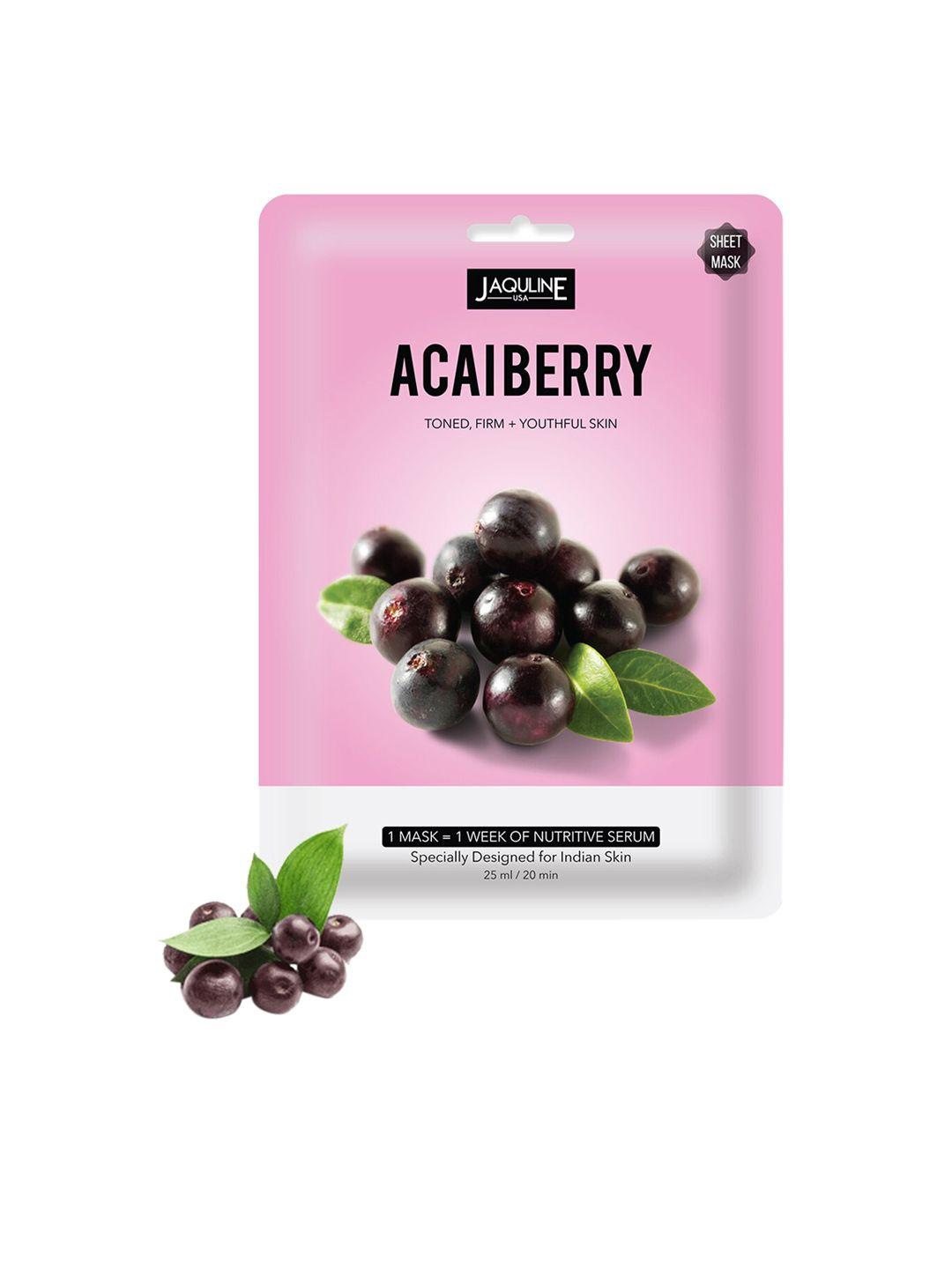 jaquline usa women set of 3 acaiberry sheet mask