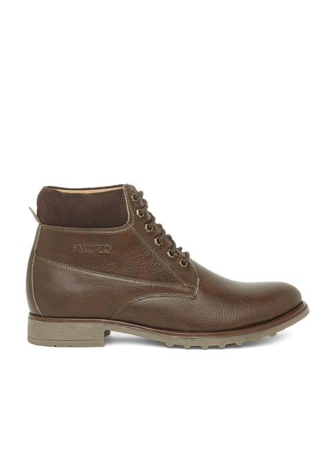 jaripeo by buckaroo men's declan tan derby boots