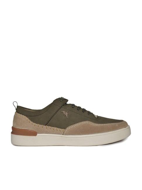 jaripeo by buckaroo men's fame olive casual sneakers