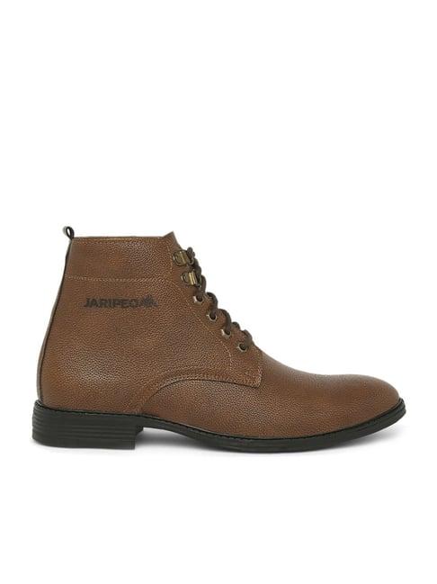 jaripeo by buckaroo men's lorcan tan derby boots