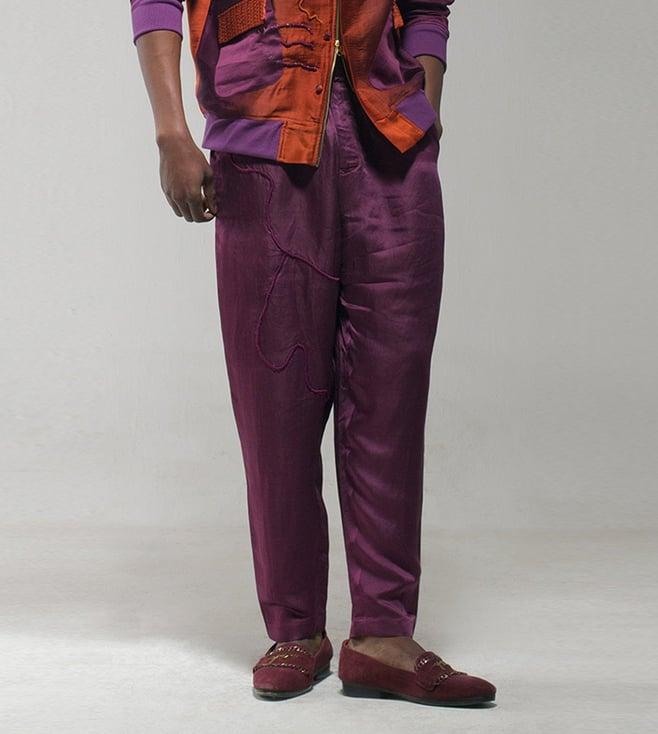 jatin malik purple jmc in paris l'orange trousers