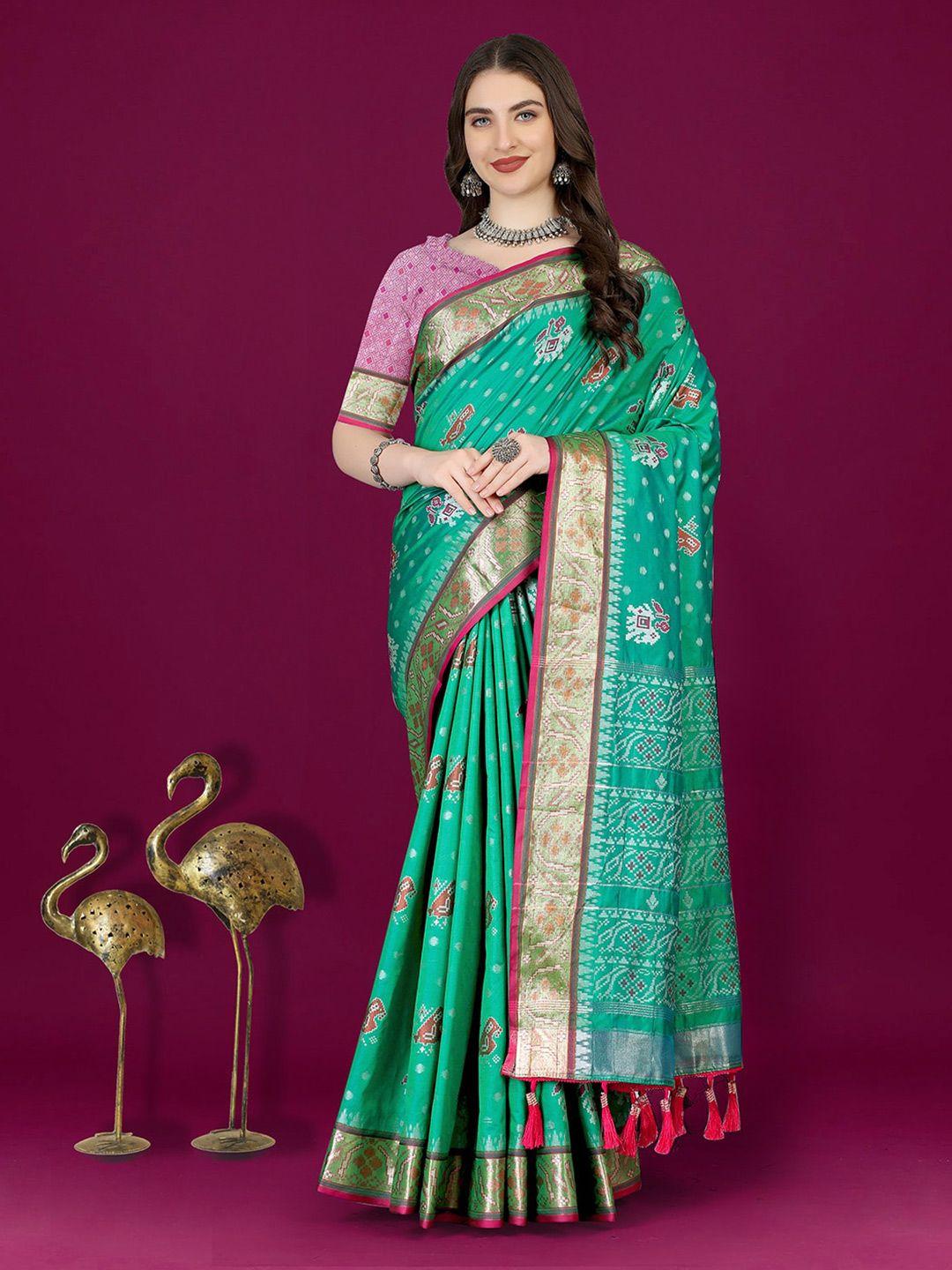 jatriqq ethnic motifs woven design zari patola saree