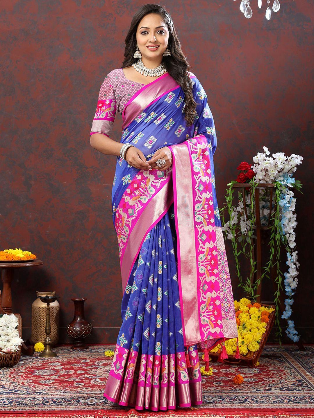 jatriqq ethnic motifs zari organza banarasi saree