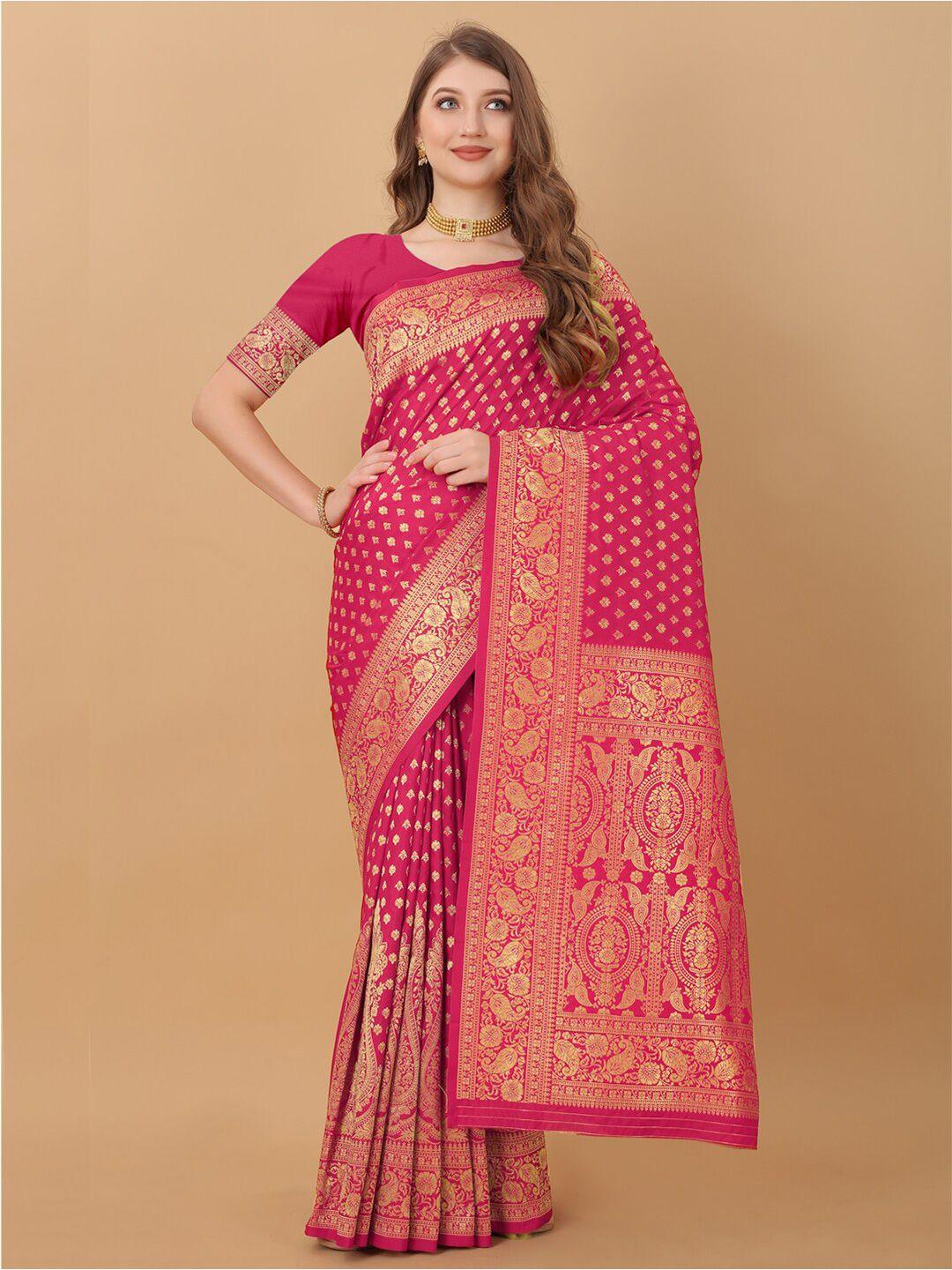 jatriqq woven design zari kanjeevaram saree