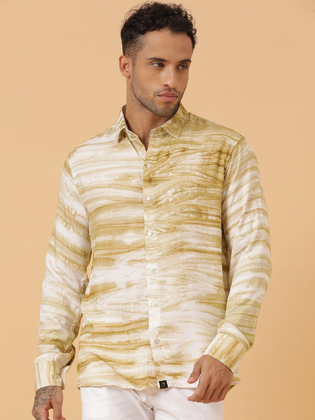 javinishka relaxed abstract printed casual shirt