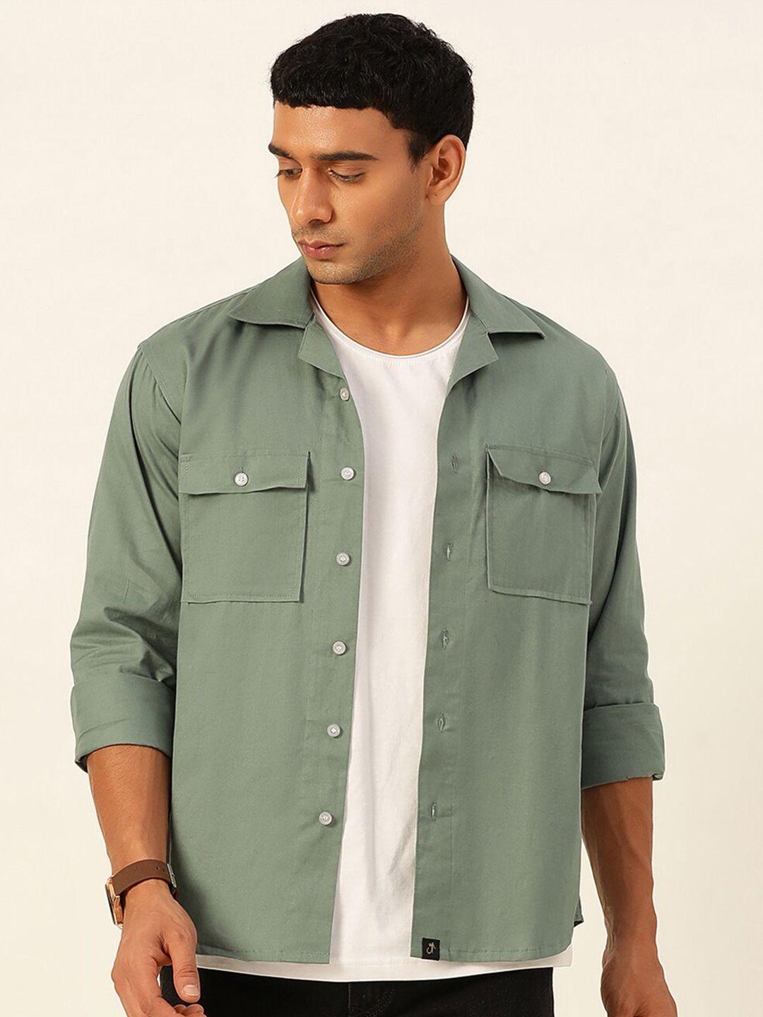 javinishka unisex india slim regular fit overshirt spread collar pure cotton casual shirt