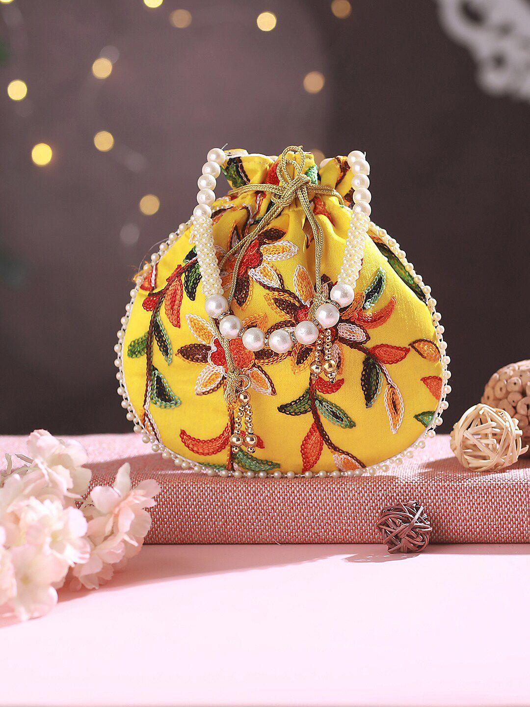 jazz and sizzle embroidered embellished potli clutch