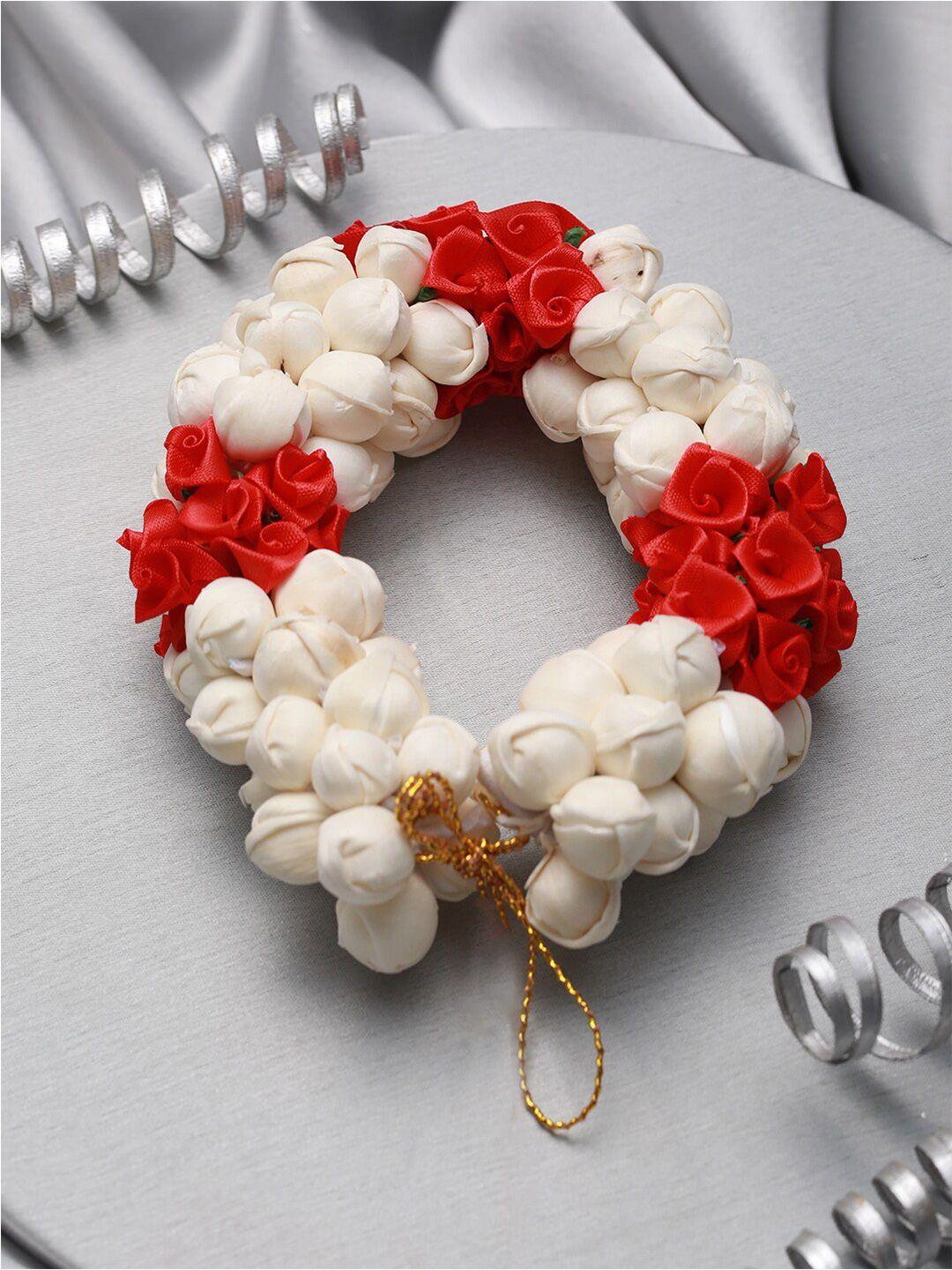 jazz and sizzle women artificial flower embellished hair bun