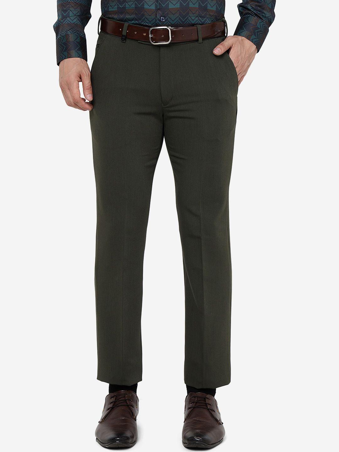 jb studio men slim fit formal trousers