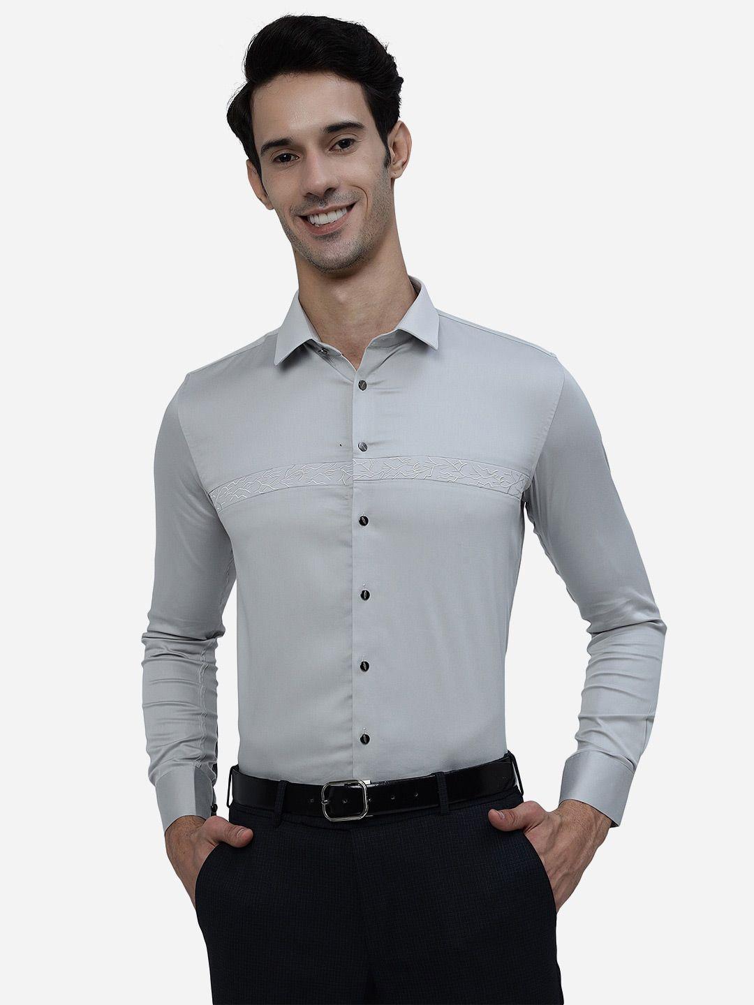 jb studio slim fit formal pure cotton shirt