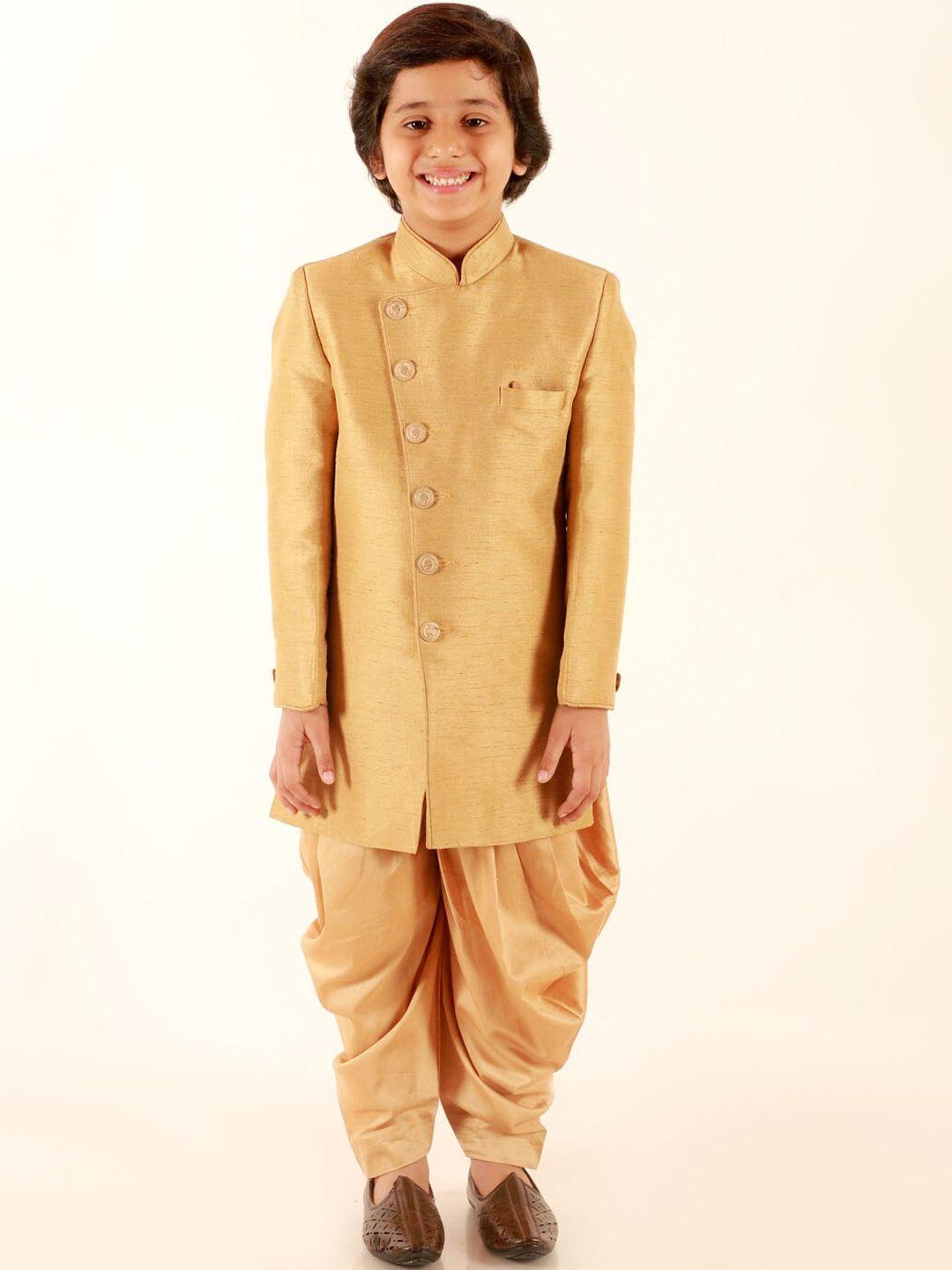 jbn creation boys mandarin collar indowestern sherwani set