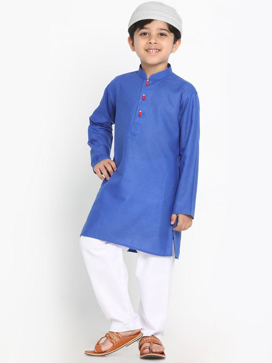 jbn creation boys mandarin collar kurta with pyjamas