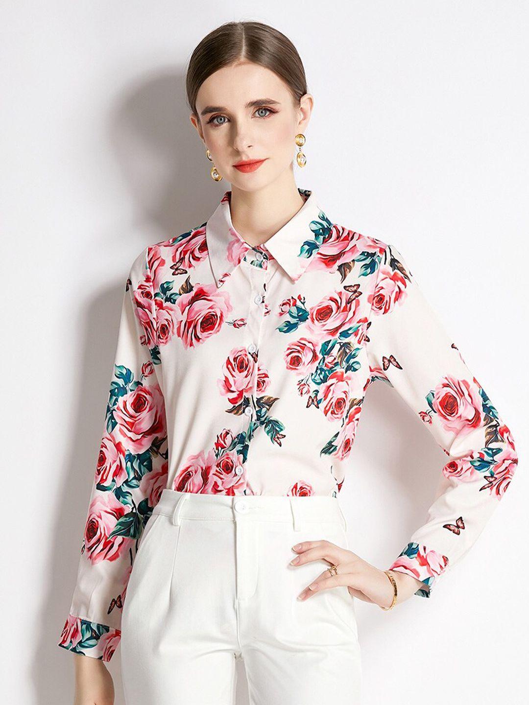 jc collection floral printed casual shirt