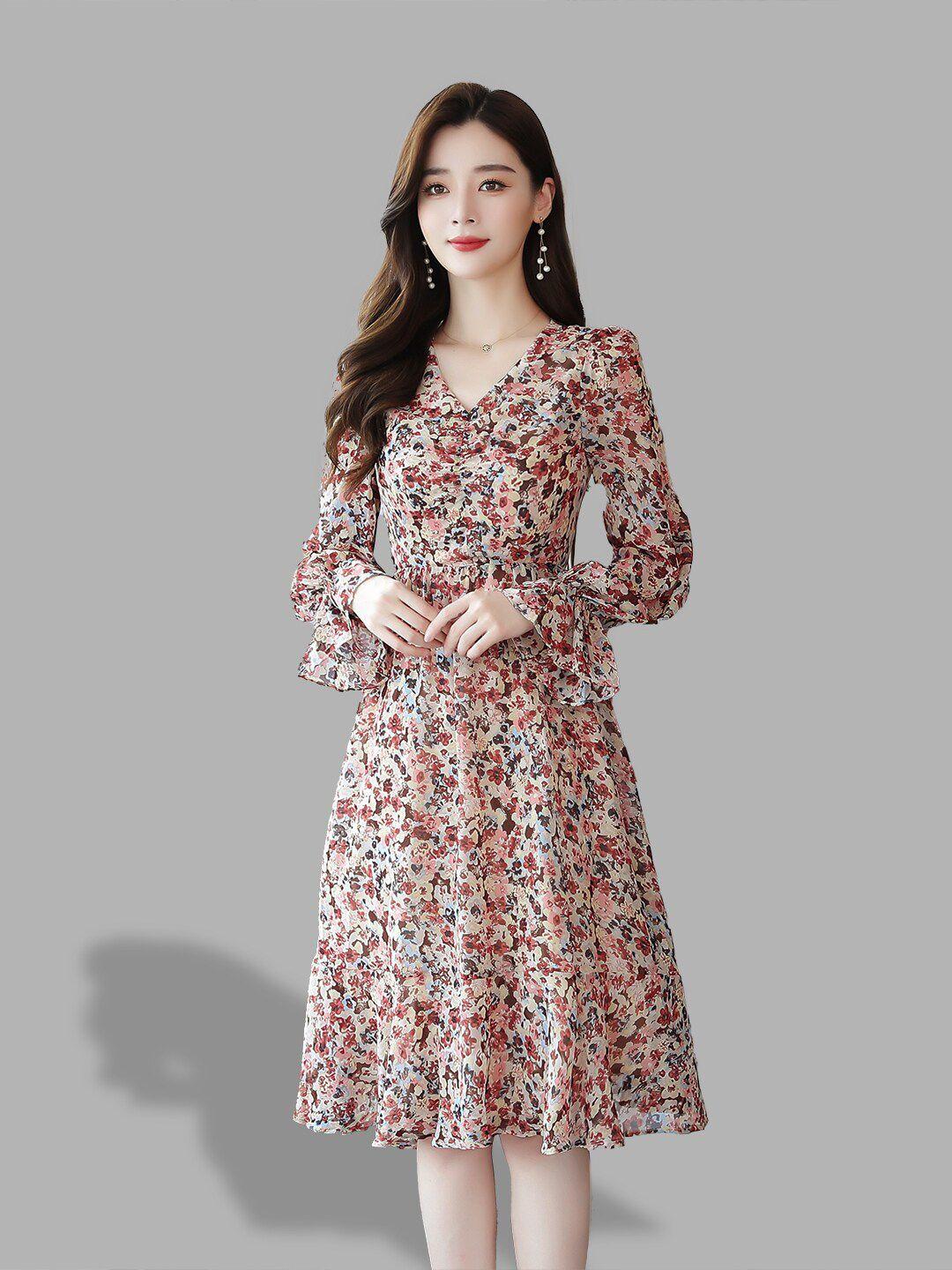 jc collection pink floral dress