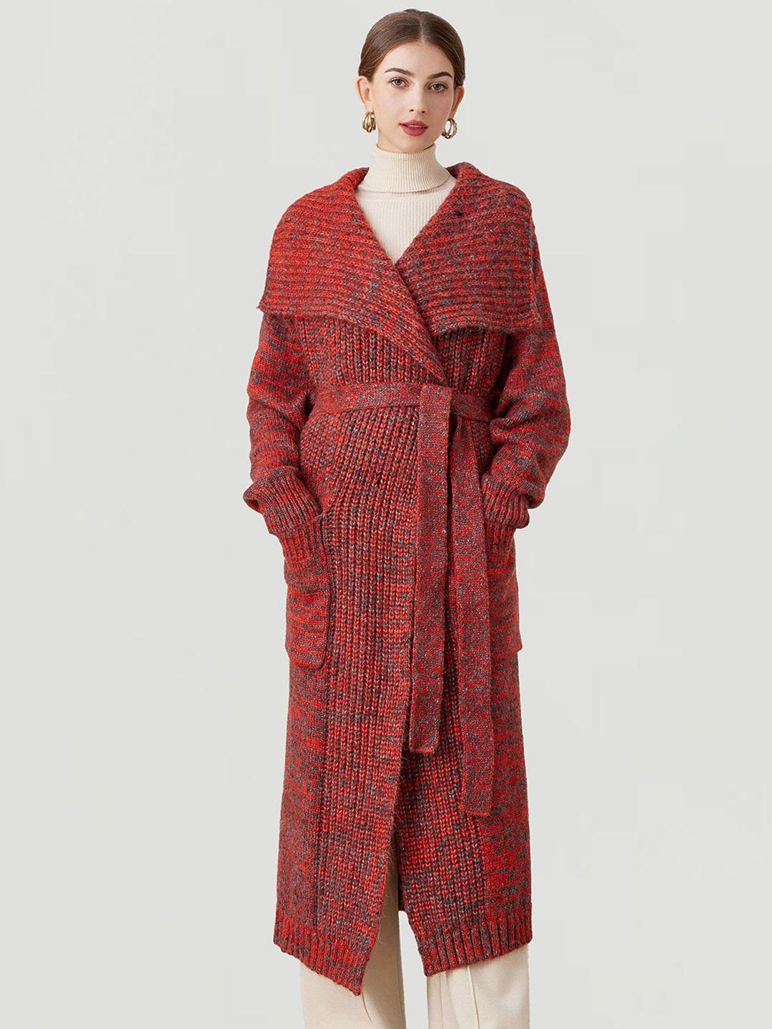 jc collection self design longline overcoat