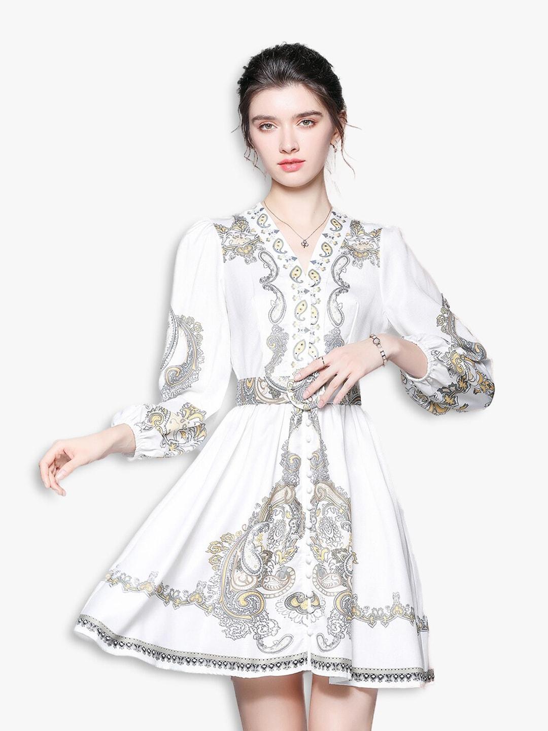 jc collection white floral dress